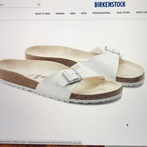Birkenstock Madrid white size 40 regular